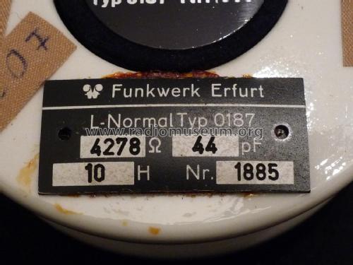 L-Normal für NF 0187; Funkwerk Erfurt, VEB (ID = 2142945) Equipment