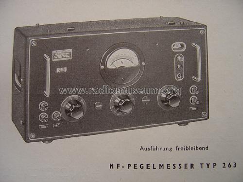 NF- Pegelmesser Typ 263; Funkwerk Erfurt, VEB (ID = 738939) Equipment