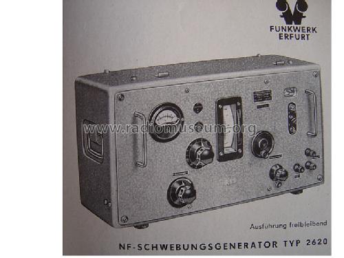 NF- Schwebungsgenerator 2620; Funkwerk Erfurt, VEB (ID = 741436) Equipment