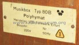 Polyhymat 80B; Funkwerk Erfurt, VEB (ID = 165106) Sonido-V