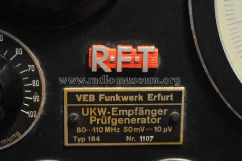 UKW-Empfänger-Prüfgenerator Typ 184; Funkwerk Erfurt, VEB (ID = 1494362) Equipment