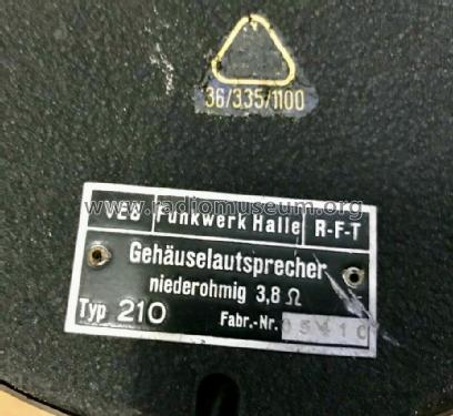 Rudelsburg S1049E/3; Funkwerk Halle FWH, (ID = 2631099) Car Radio