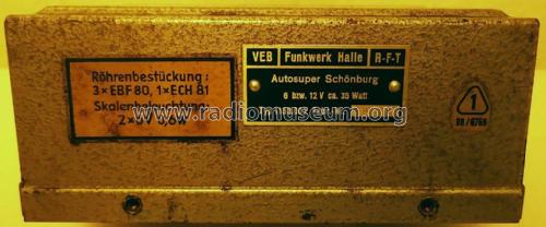 Aukoton Schönburg 1153.002 und 1154.2; Funkwerk Halle FWH, (ID = 2800616) Car Radio