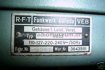 Kraftverstärker 25 Watt V25, Typ 8321.5; Funkwerk Kölleda, (ID = 452570) Ampl/Mixer