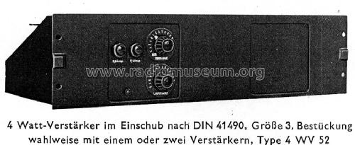 Verstärker 4 Watt 4WV52; Funkwerk Kölleda, (ID = 1628501) Ampl/Mixer