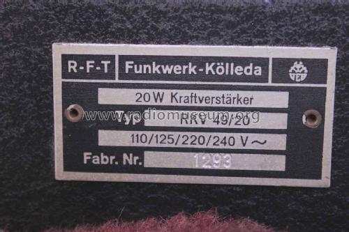 Verstärkergestell VG 51/20; Funkwerk Kölleda, (ID = 2084718) Commercial Re