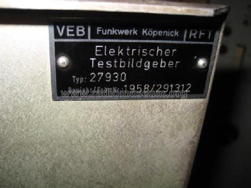 Elektrischer Testbildgeber 27930; Funkwerk Köpenick, (ID = 1695470) Ausrüstung