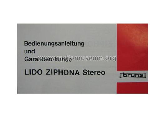 Lido Ziphona Stereo Solid 423; Funkwerk Zittau, VEB (ID = 296143) Ton-Bild