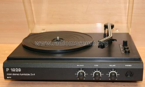 Mini Stereo Turntable 2 x 4 P1929; Funkwerk Zittau, VEB (ID = 2060096) R-Player