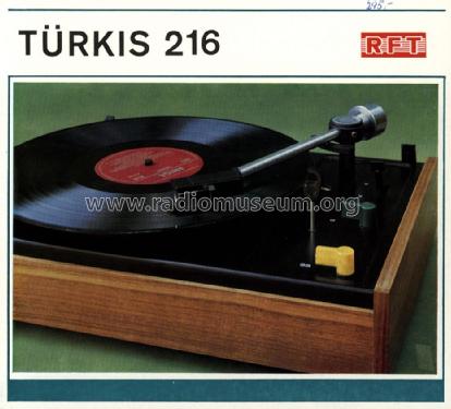 Türkis 216; Funkwerk Zittau, VEB (ID = 1394347) Sonido-V