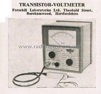 Transistor-Voltmeter ; Furzehill (ID = 2763098) Ausrüstung