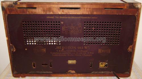 Heroton H983W; FWF, Funktechnische (ID = 2804300) Radio