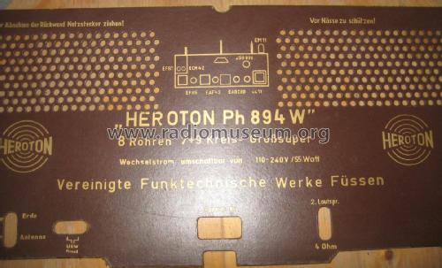 Heroton PH894W; FWF, Funktechnische (ID = 2226158) Radio