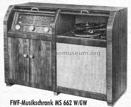 Musik-Schrank MS662W; FWF, Funktechnische (ID = 22718) Radio