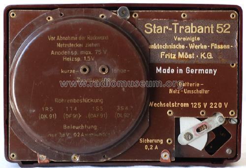 Star Trabant 52; FWF, Funktechnische (ID = 509501) Radio