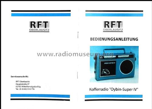 Oybin-Super IV KR2000 Typ 2333; FWZ- RFT Oberlausitz (ID = 2047506) Radio