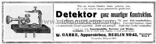 Aufsteck-Detektor ; Gabke, W. ; (ID = 1284406) Radio part