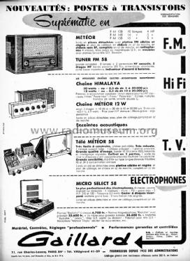 Météor Tropic ; Gaillard; Paris (ID = 2501709) Radio