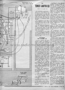 Tuner AM/FM 63; Gaillard; Paris (ID = 2055354) Radio