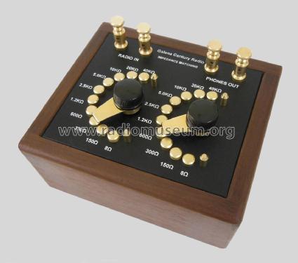 Impedance Matching 1916; Galena Century Radio (ID = 1771735) Converter