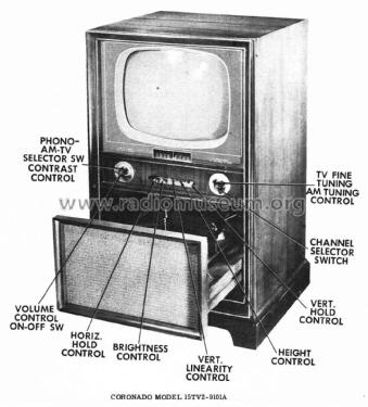 Coronado 15TV2-9101A; Gamble-Skogmo, Inc.; (ID = 2984846) Télévision