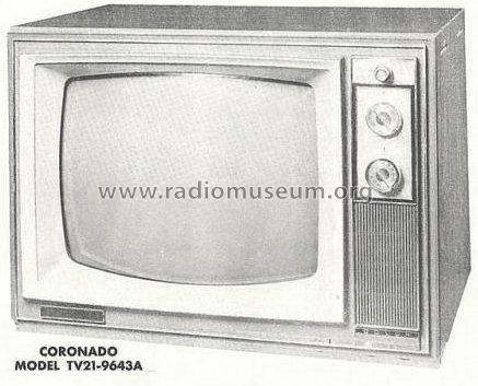 Coronado TV21-9643A; Gamble-Skogmo, Inc.; (ID = 812459) Televisore