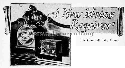 Baby Grand ; Gambrell Bros.Ltd., (ID = 2914910) Radio