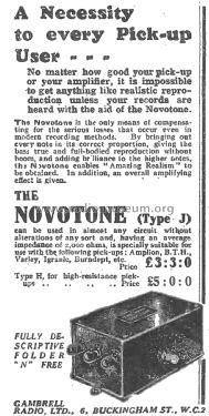 Novotone Compensator Types J, H, S.; Gambrell Bros.Ltd., (ID = 2914683) Altri tipi