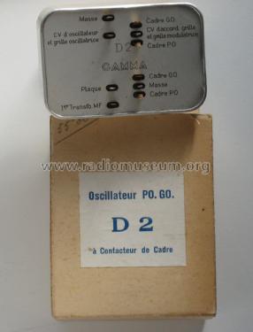 Oscillateur PO.GO. a Contacteur de Cadre D 2; Gamma, Éts., Georges (ID = 1758305) mod-past25