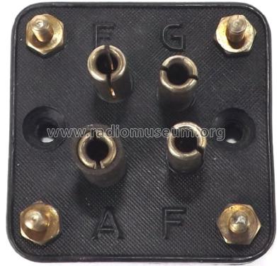 Európa csőfoglalat / Europe tube socket ; Gárdos Béla Trade (ID = 1599257) Radio part