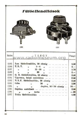 Fűtőellenállás / Heating resistance 50 Ohm; Gárdos Béla Trade (ID = 1599311) Radio part