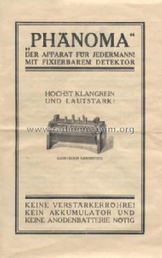 Phänoma Volksapparat ; Gärdtner & Comp., R. (ID = 1048809) Galena