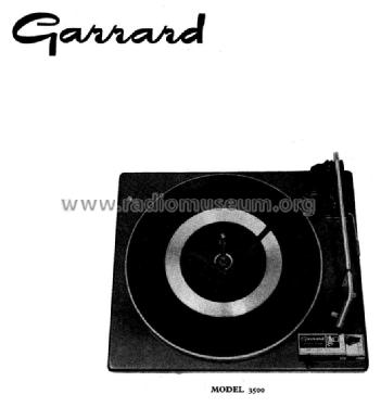 3500; Garrard Eng. & Mfg. (ID = 1951222) R-Player