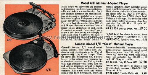 4HF; Garrard Eng. & Mfg. (ID = 1598307) Enrég.-R