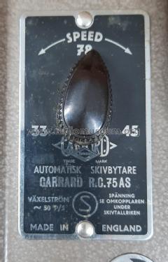 Automatisk Skivbytare R.C.75AS; Garrard Eng. & Mfg. (ID = 3089874) R-Player