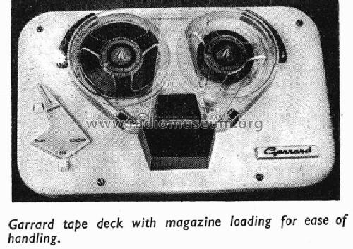 Magazine Tape Deck ; Garrard Eng. & Mfg. (ID = 1847268) R-Player