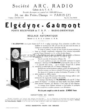 Elgédyne ; Gaumont, Radio-Seg; (ID = 2521151) Radio