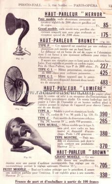 Haut-Parleur L. Lumière Grand Modèle à Pied, Type A; Gaumont, Radio-Seg; (ID = 2028644) Speaker-P