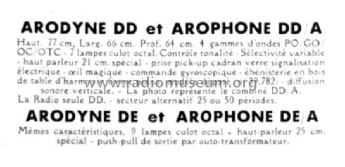 Arodyne DE ; Gaveau-Radio; Paris, (ID = 2168929) Radio