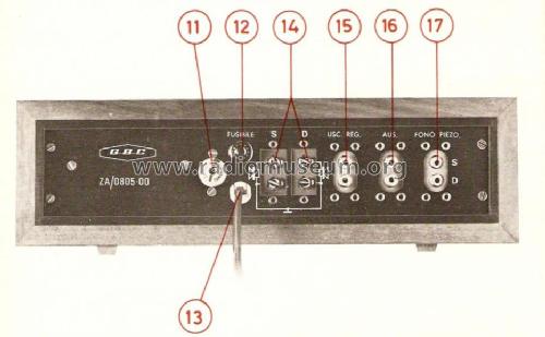 Amplificatore Stereo ZA 0805-00; GBC; Milano (ID = 653199) Ampl/Mixer