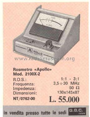 Rosmetro 'Apollo' 2100X-2; GBC; Milano (ID = 3078503) Equipment