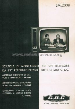 SM2008; GBC; Milano (ID = 2766980) Television