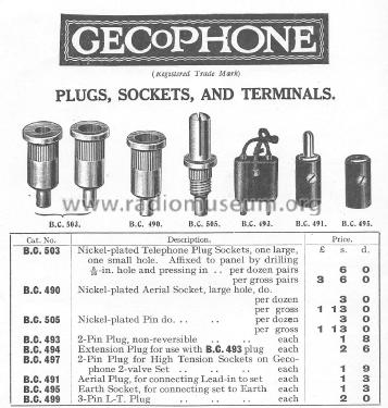 Connectors ; GEC, General (ID = 2208077) Misc