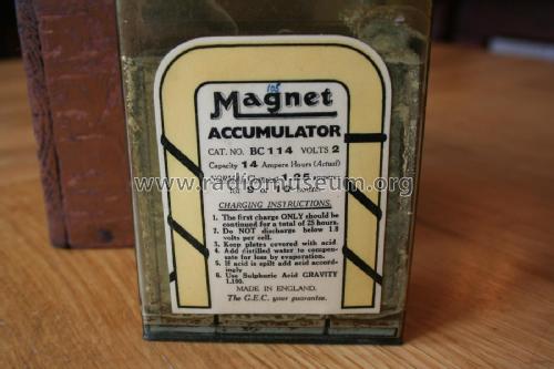 Magnet Accumulator BC114; GEC, General (ID = 2146697) Fuente-Al