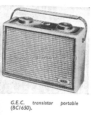 Transistor Six BC1650; GEC, General (ID = 1758957) Radio