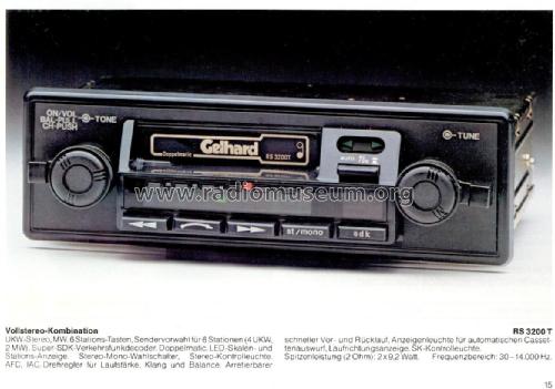Gelhard RS 1100 RS 57 - Cassette autoradio HiFi Auto Stero E100025649