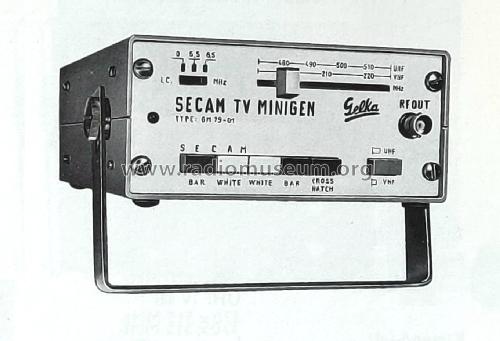 Secam TV Minigen GM 79-01; Gelka, Technológiai (ID = 2708565) Equipment