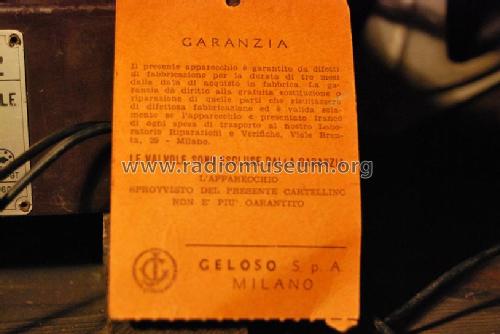 G142; Geloso SA; Milano (ID = 945931) Radio