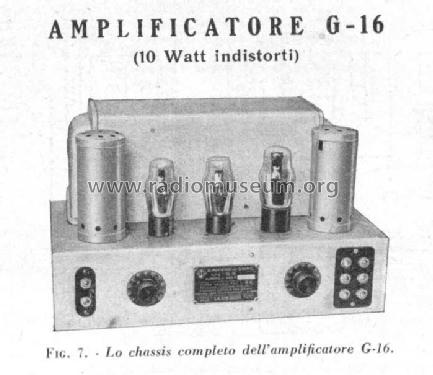 G16; Geloso SA; Milano (ID = 385482) Ampl/Mixer