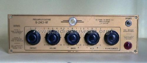 G243-HF; Geloso SA; Milano (ID = 523502) Ampl/Mixer